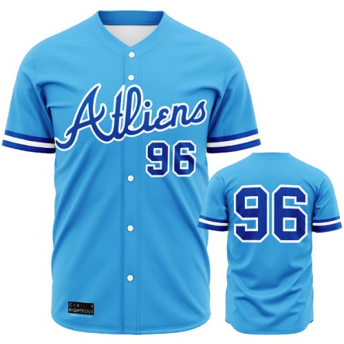 Atliens Outkast Andre 3000 Atlanta Braves Parody Baseball Jersey Civilly Righteous Clothing