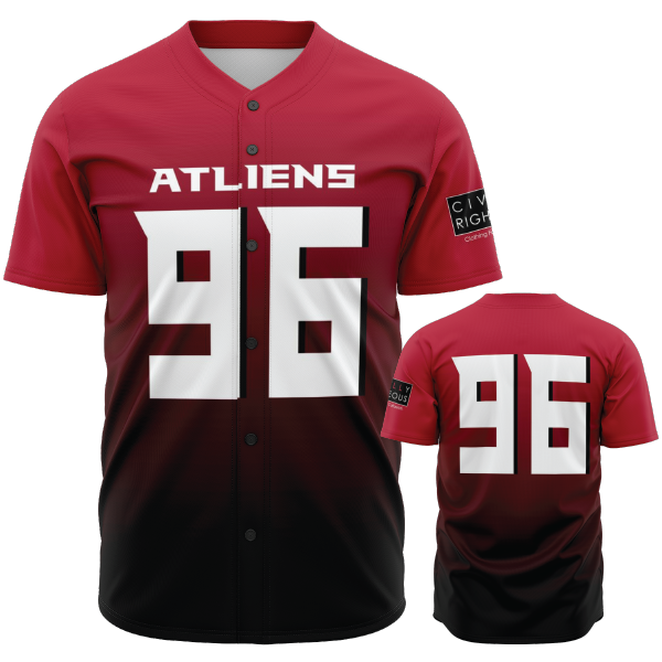 Atliens - Outkast Andre 3000 Atlanta Falcons Gradient- Baseball Jersey –  Civilly Righteous Clothing