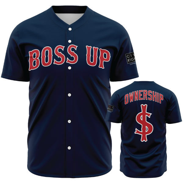 Boss Up - Boston Red Sox Parody - Baseball Jersey L