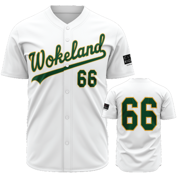 Wokeland - Black Panther Party Oakland A's Parody - Baseball Jersey –  Civilly Righteous Clothing