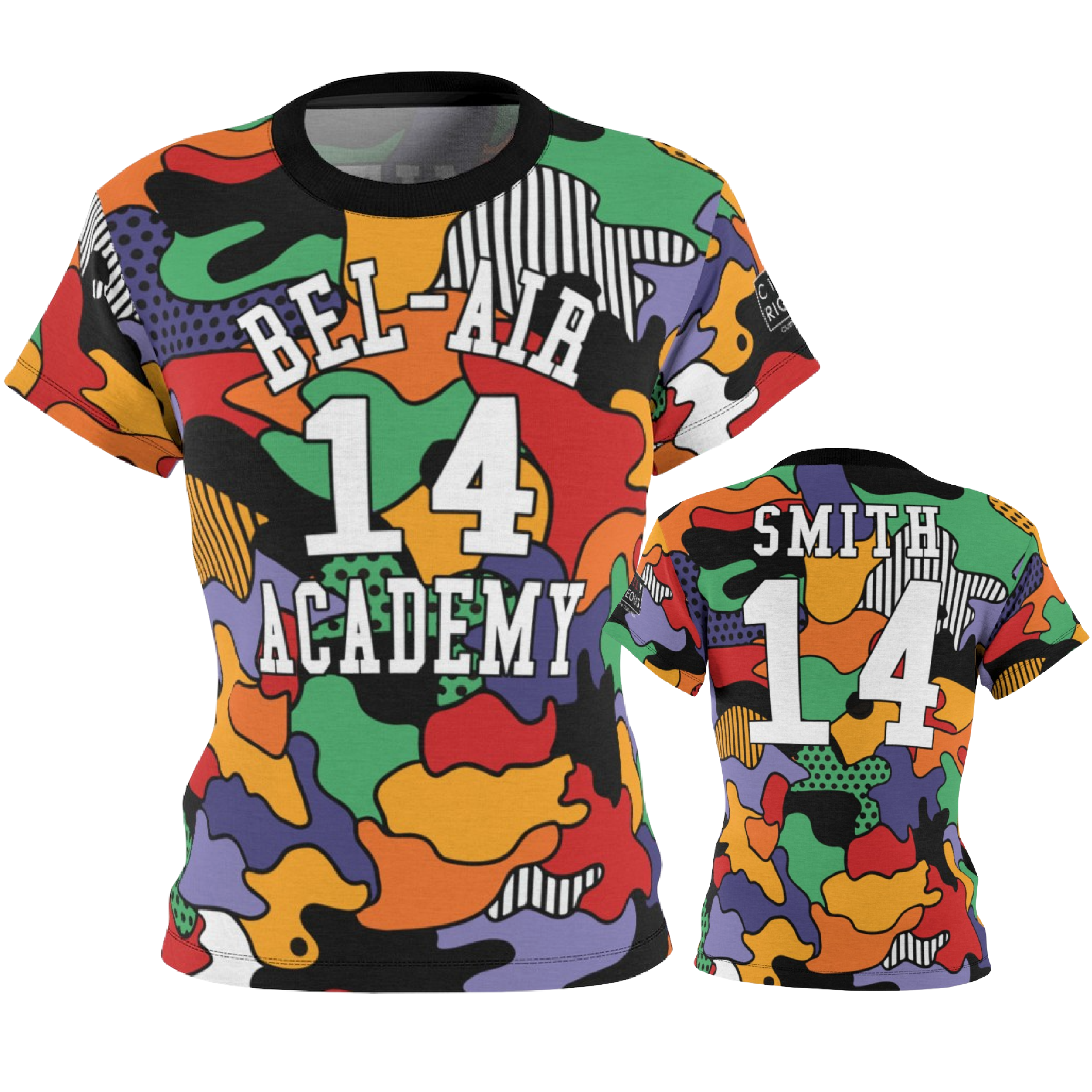 Civilly Righteous Clothing Bel-Air Academy, Will Smith - Fresh Prince 90's Basketball - Jersey S / Black Seams / 6 oz.