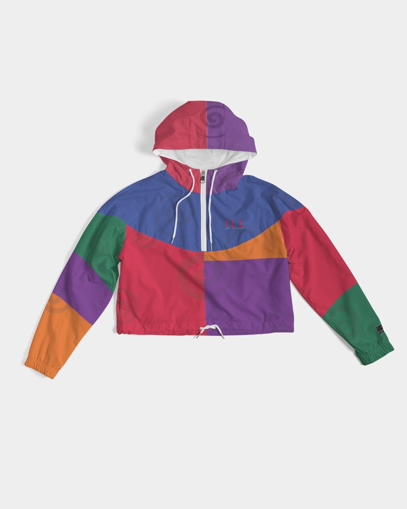 Floette Retro Colorblocked Track Jacket Windbreaker Jacket