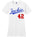 Jackie Robinson, White - Ladies T Shirt
