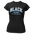 Black Colleges - Black, Blue, and White - Ladies T Shirt