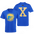 Golden Loc'd Warrior, Blue - Men's T Shirt