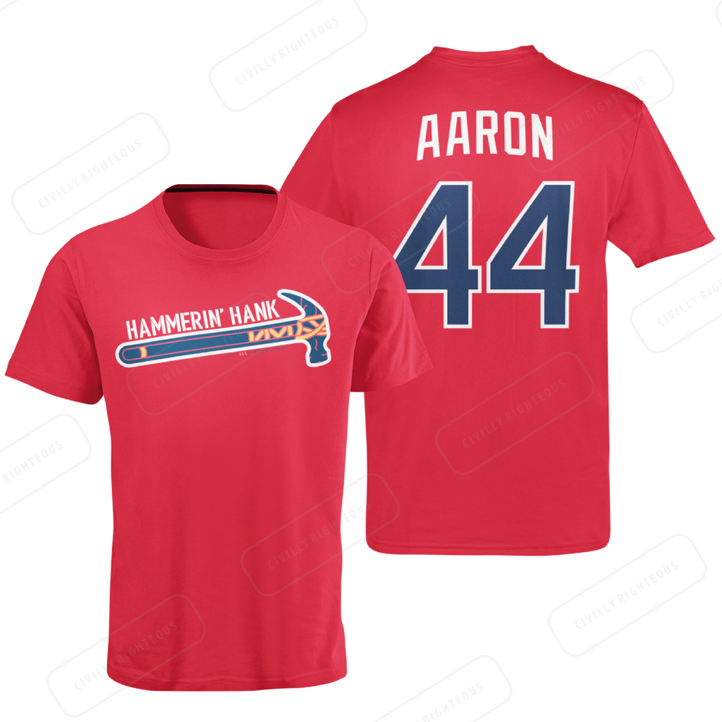 Hammerin Hank Aaron 44 RIP Vintage Unisex T-Shirt - Teeruto